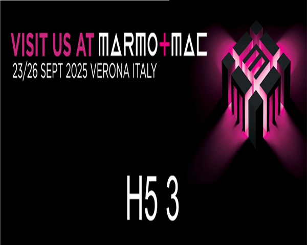 Marmo+mac Stone Fair, stand H5 3, Verona (Italia), 23-26 de septiembre de 2025