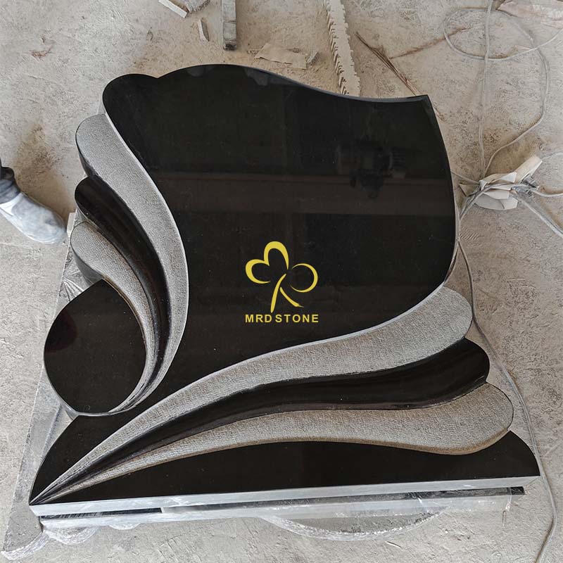 Custom Handcrafted Serbian Granite Tombstone