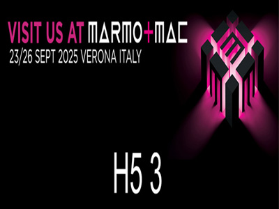 Marmo+mac Stone Fair, stand H5 3, Verona (Italia), 23-26 de septiembre de 2025